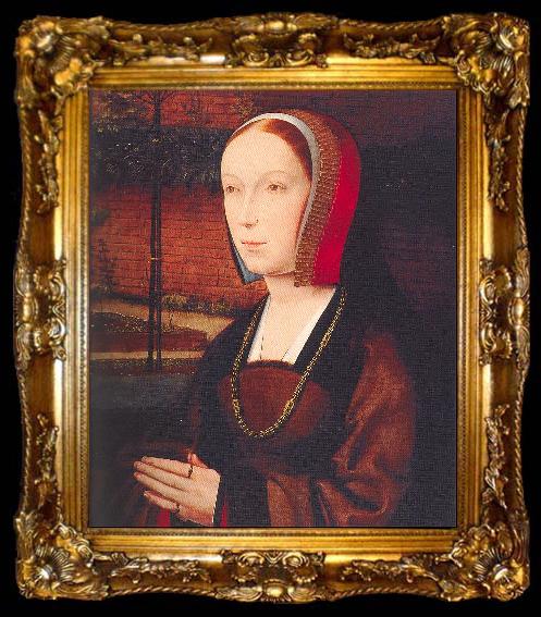 framed  PROVOST, Jan Portrait of a Female Donor, ta009-2